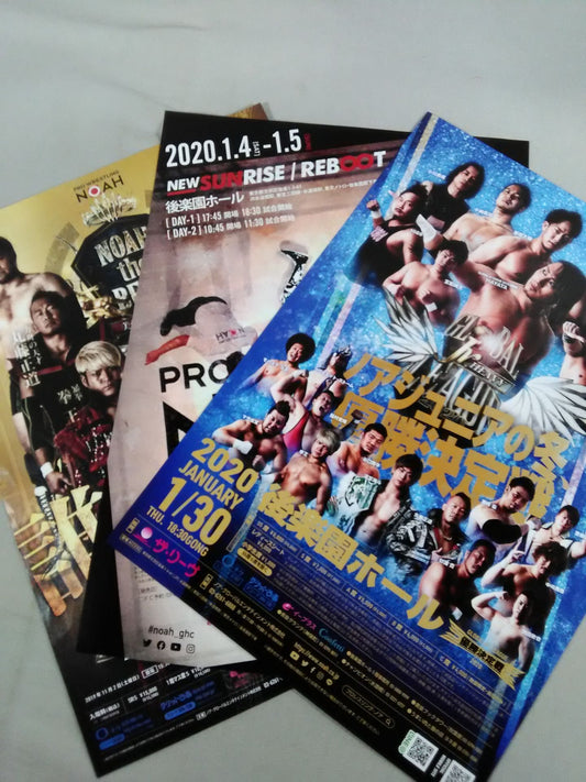 Pro-wrestling  NOAH Flyer Sets(3)
