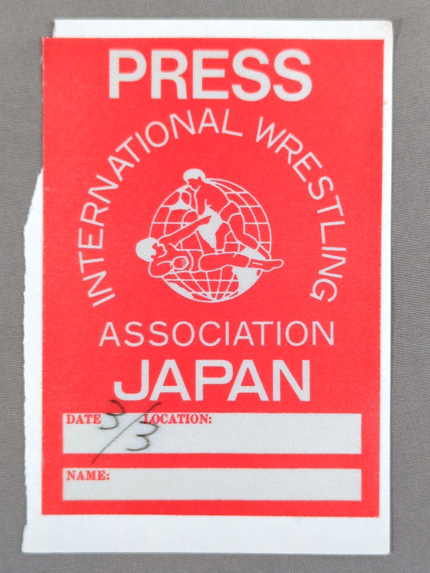 IWA JAPAN [PRESS] Pass Card (March 4)