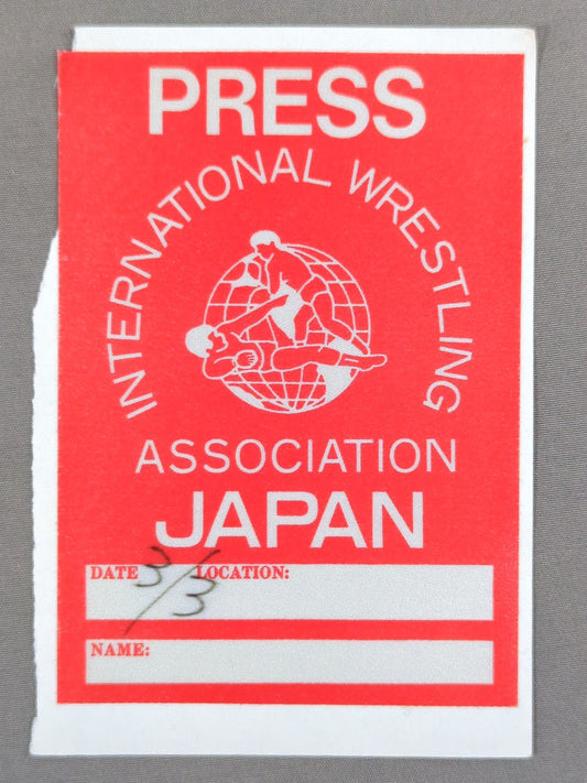 IWA JAPAN [PRESS] Pass Card (March 4)