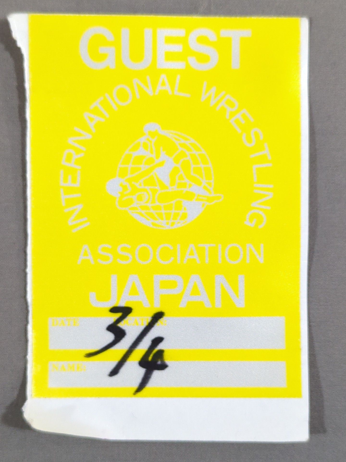 IWA JAPAN [PRESS] Pass Card (March 4)