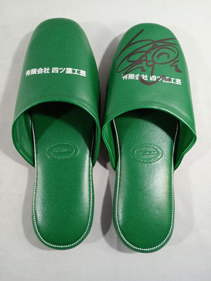 [Toshiyuki Sakuda  hand signed autograph ] Big Japan Pro Wrestling  Green slippers