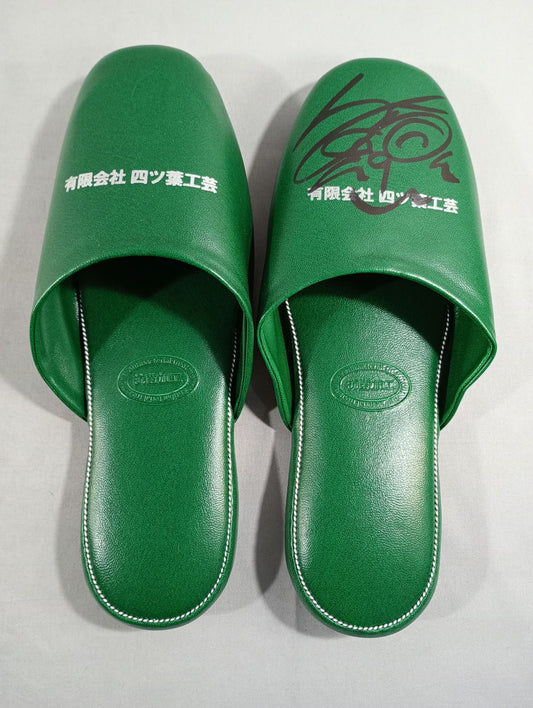 [Toshiyuki Sakuda  hand signed autograph ] Big Japan Pro Wrestling  Green slippers