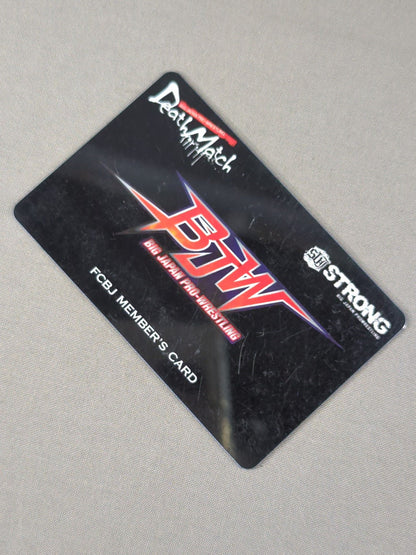 [Abdullah Kobayashi  hand signed autograph ] Big Japan Pro Wrestling  Fan Club Membership Card