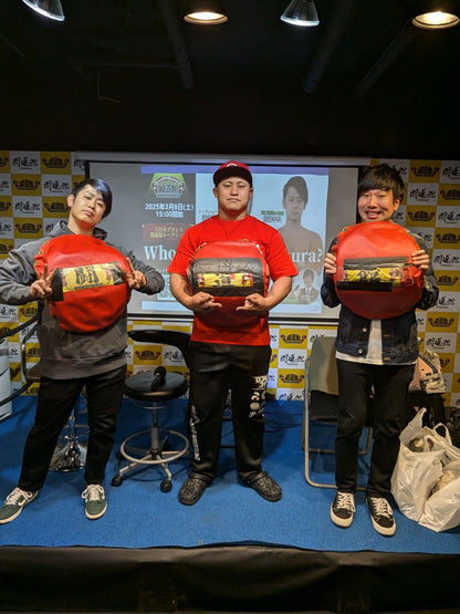 ★ ★ Pavilion Big Japan Pro Wrestling  2024Worn by him  red corner pads (bottom)