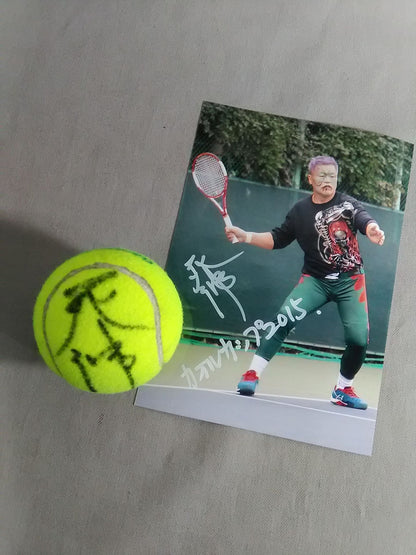 Grim Reaper Autographed Tennis Ball & Photo
