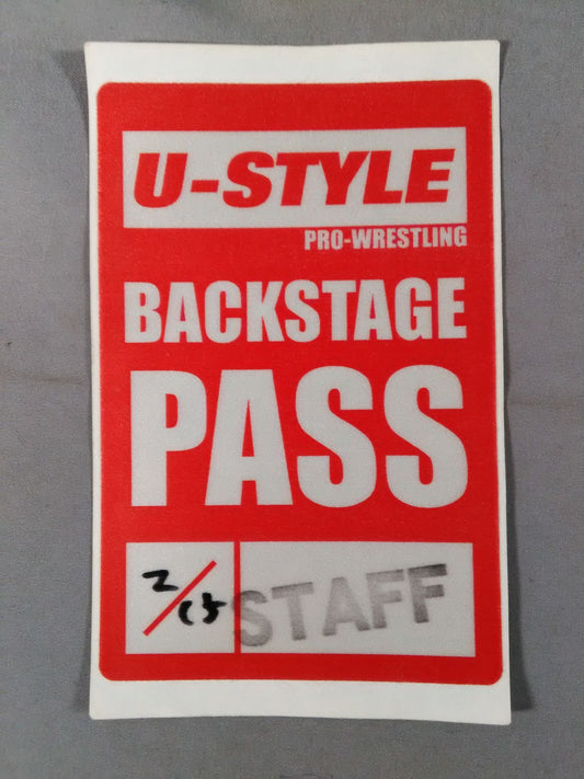 U-STYLE [for STAFF] Backstage Pass