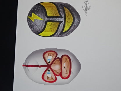 ★ Nagatoshi Sakai original art work ★ "Mask Encyclopedia" Super Legend Mask Man