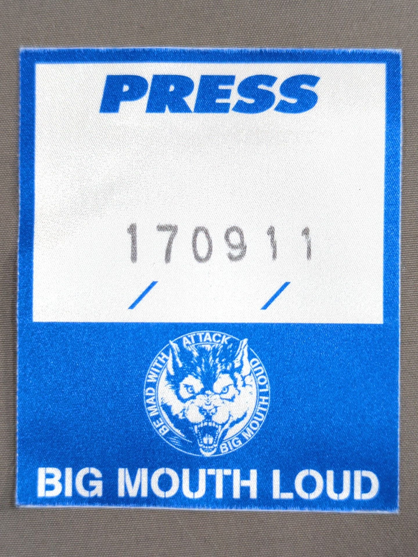 BIG MOUTH LOUD [PRESS] Pass Card