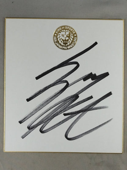 Kota Ibushi  (Lion Mark ) Shikishi ( Autograph board ) )