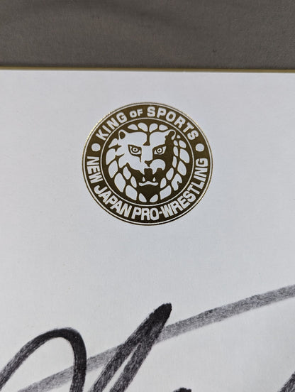 Kazuchika Okada  (Lion Mark ) Shikishi ( Autograph board ) )