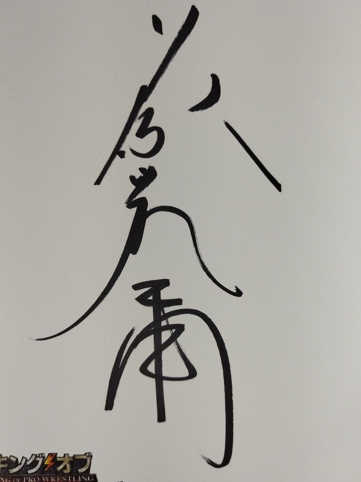 藤波辰爾(キングオブプロレスリング専用色紙)