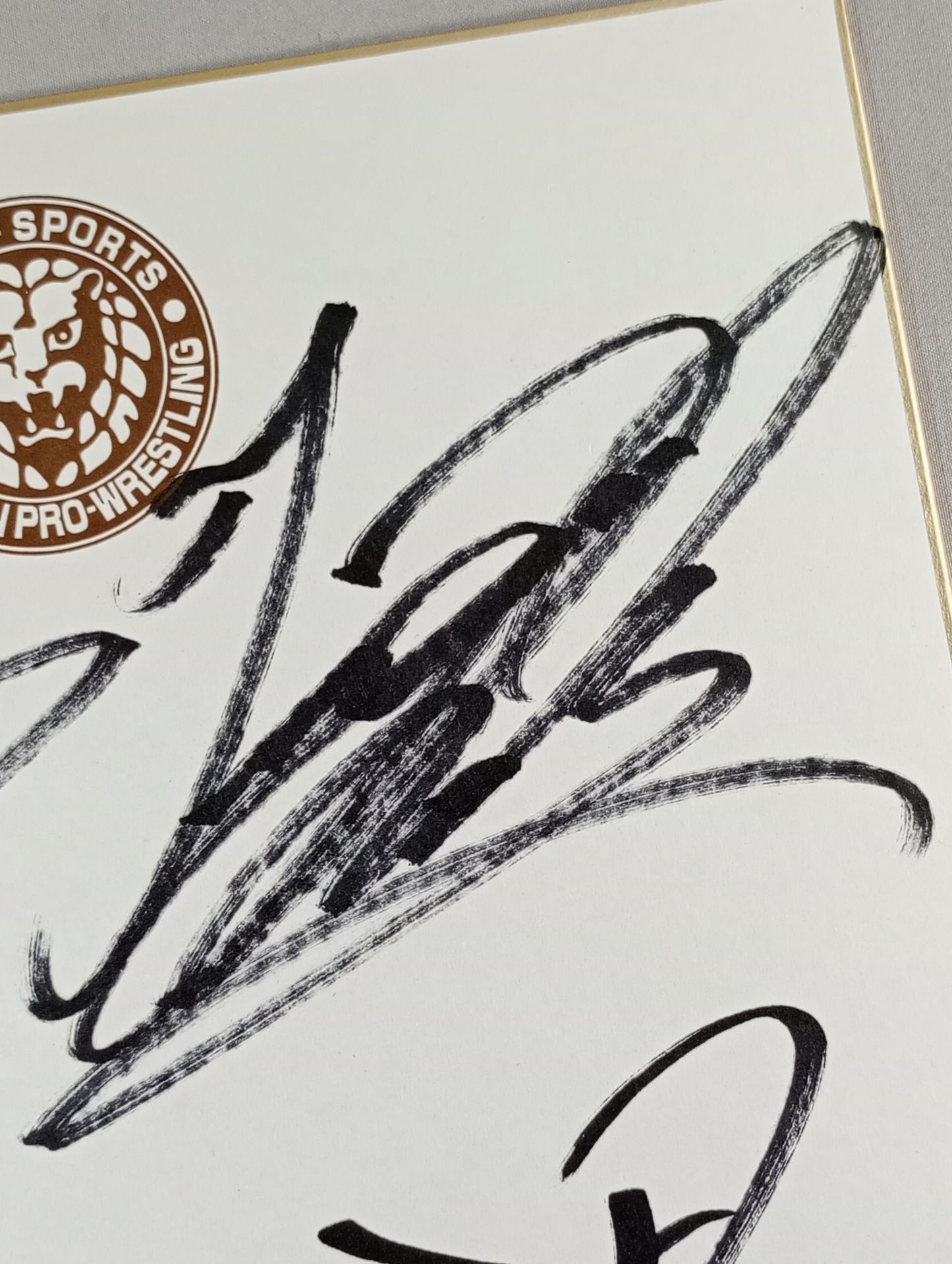 永田裕志＆4代目タイガーマスク＆飯塚高史＆田口隆祐(ライオンマーク色紙)