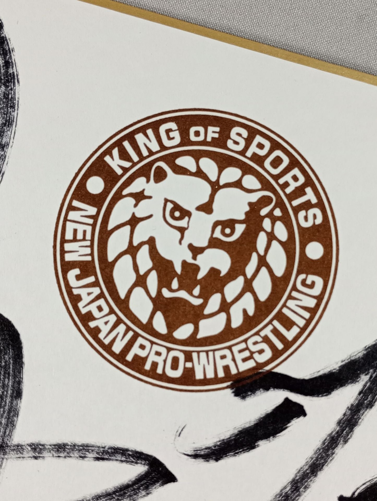 永田裕志＆4代目タイガーマスク＆飯塚高史＆田口隆祐(ライオンマーク色紙)