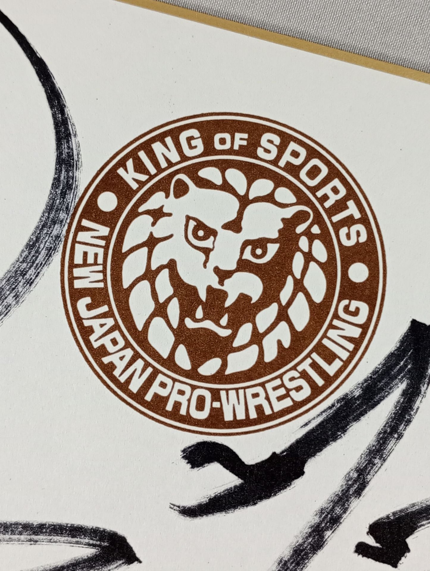 永田裕志＆4代目タイガーマスク＆飯塚高史＆田口隆祐(ライオンマーク色紙)