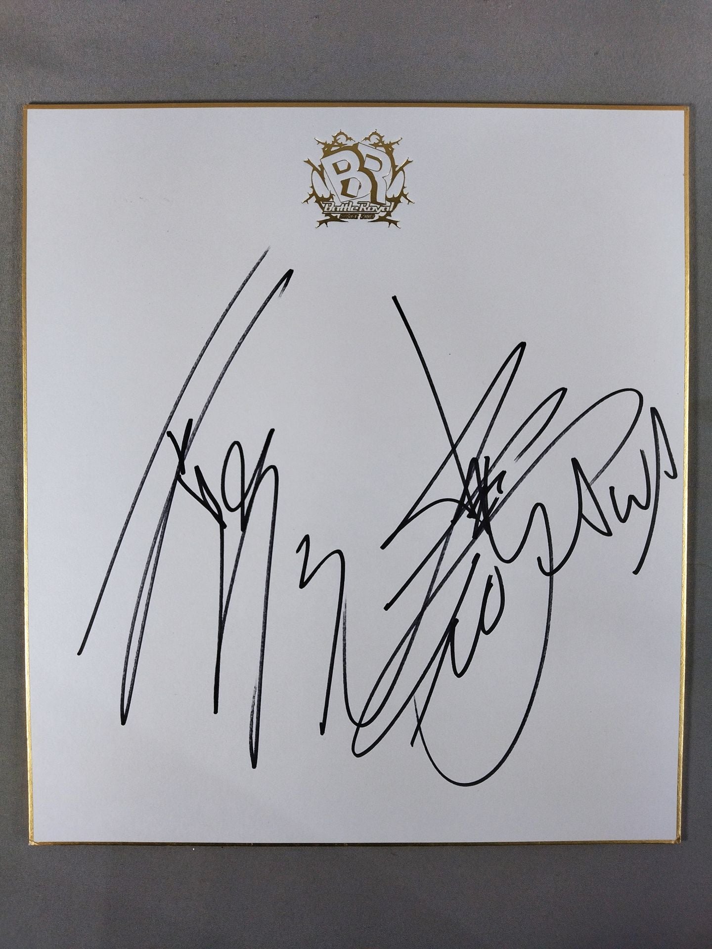 TAKAみちのく＆NOSAWA論外(バトルロイヤル専用色紙)