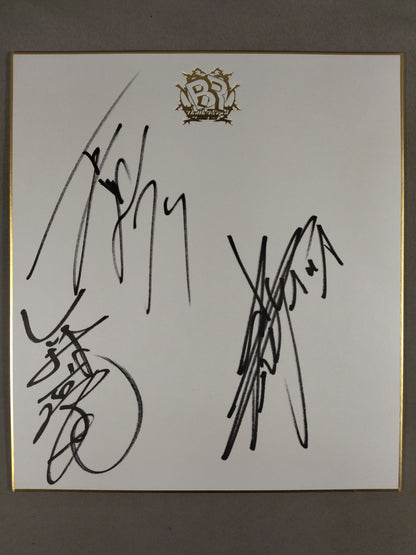 TAKAみちのく＆NOSAWA論外＆竹村豪氏(バトルロイヤル専用色紙)