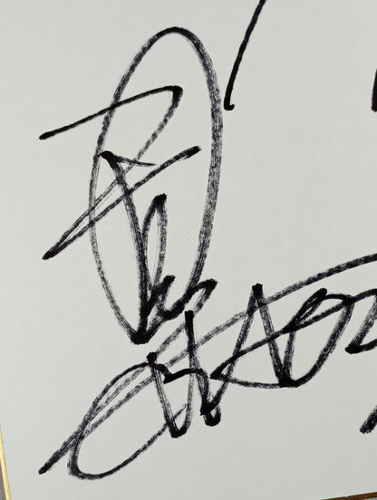 ★CHAOS★ 石井智宏＆邪道＆矢野通(ライオンマーク色紙)