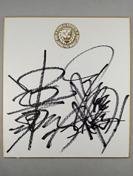 Shinsuke Nakamura  & Hiroshi Tanahashi (Lion Mark Shikishi ( Autograph board ) )
