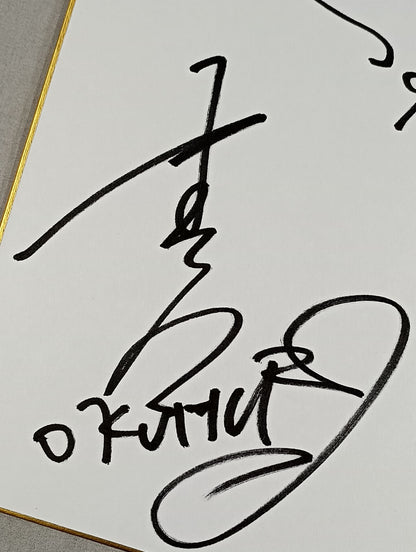 OKUMURA & Bobby Si (King of Pro-wrestling  only) Shikishi ( Autograph board ) )