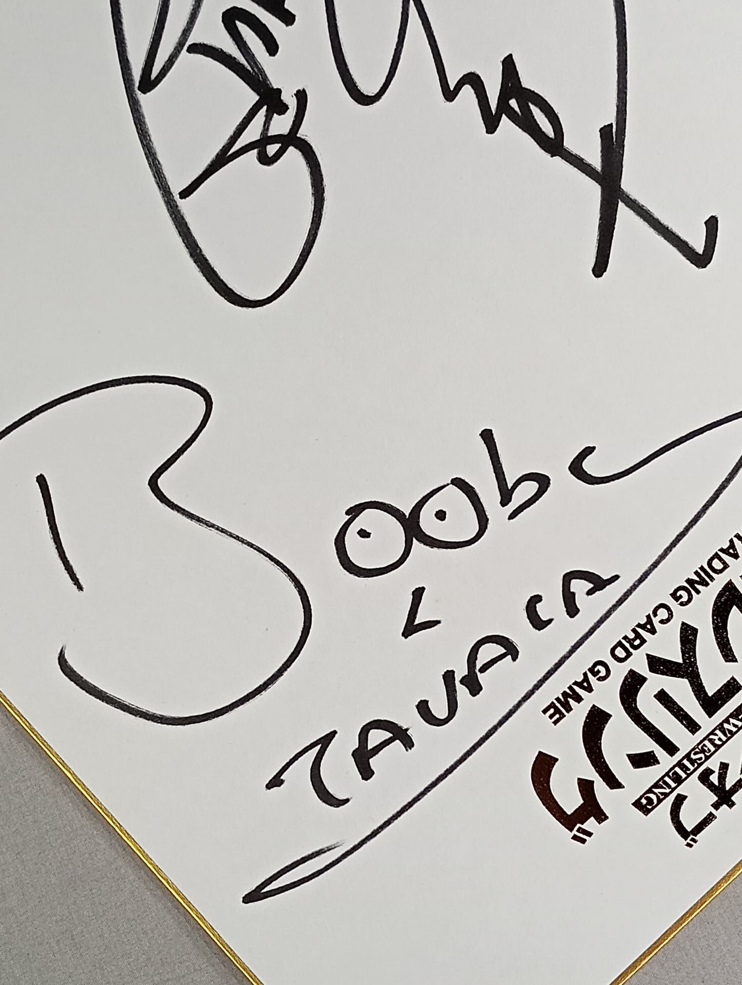OKUMURA & Bobby Si (King of Pro-wrestling  only) Shikishi ( Autograph board ) )