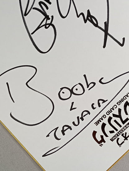 OKUMURA & Bobby Si (King of Pro-wrestling  only) Shikishi ( Autograph board ) )