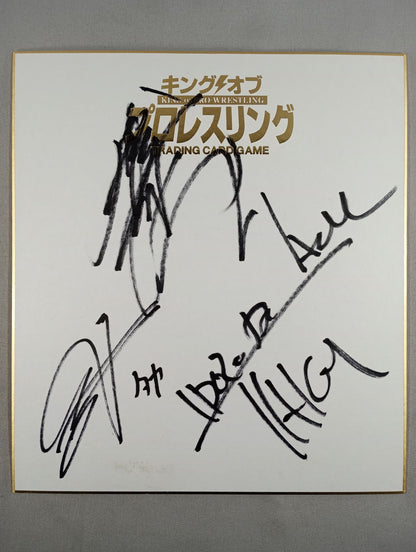 ★鈴木軍★ 鈴木みのる＆TAKAみちのく＆タイチ(キングオブプロレスリング専用色紙)