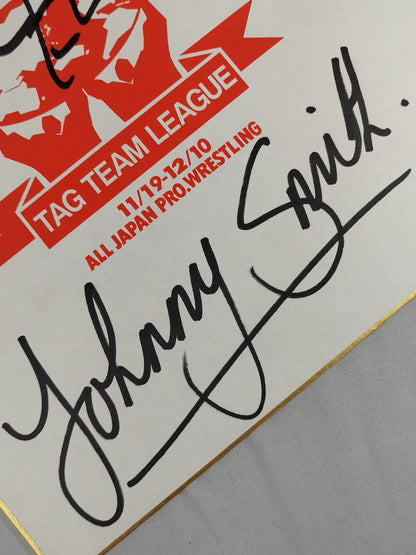 Dory Funk Jr.  and Johnny Smith (94 Real World Tag League ) Shikishi ( Autograph board ) )