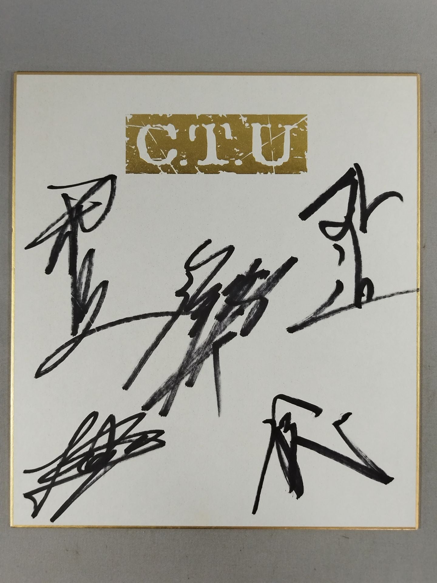 ★C.T.U★ 5選手寄せ書き(C.T.U専用色紙)