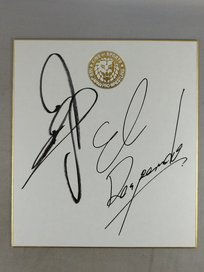 Yoshinobu Kanemaru  and Lion Mark Shikishi ( Autograph board ) )