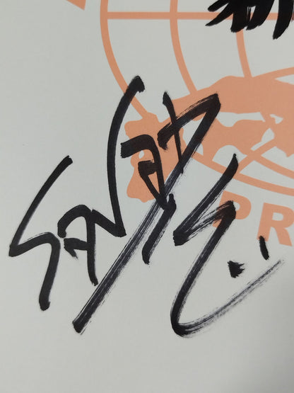 諏訪魔＆真田聖也＆浜亮太＆河野真幸(全日本プロレス専用色紙)