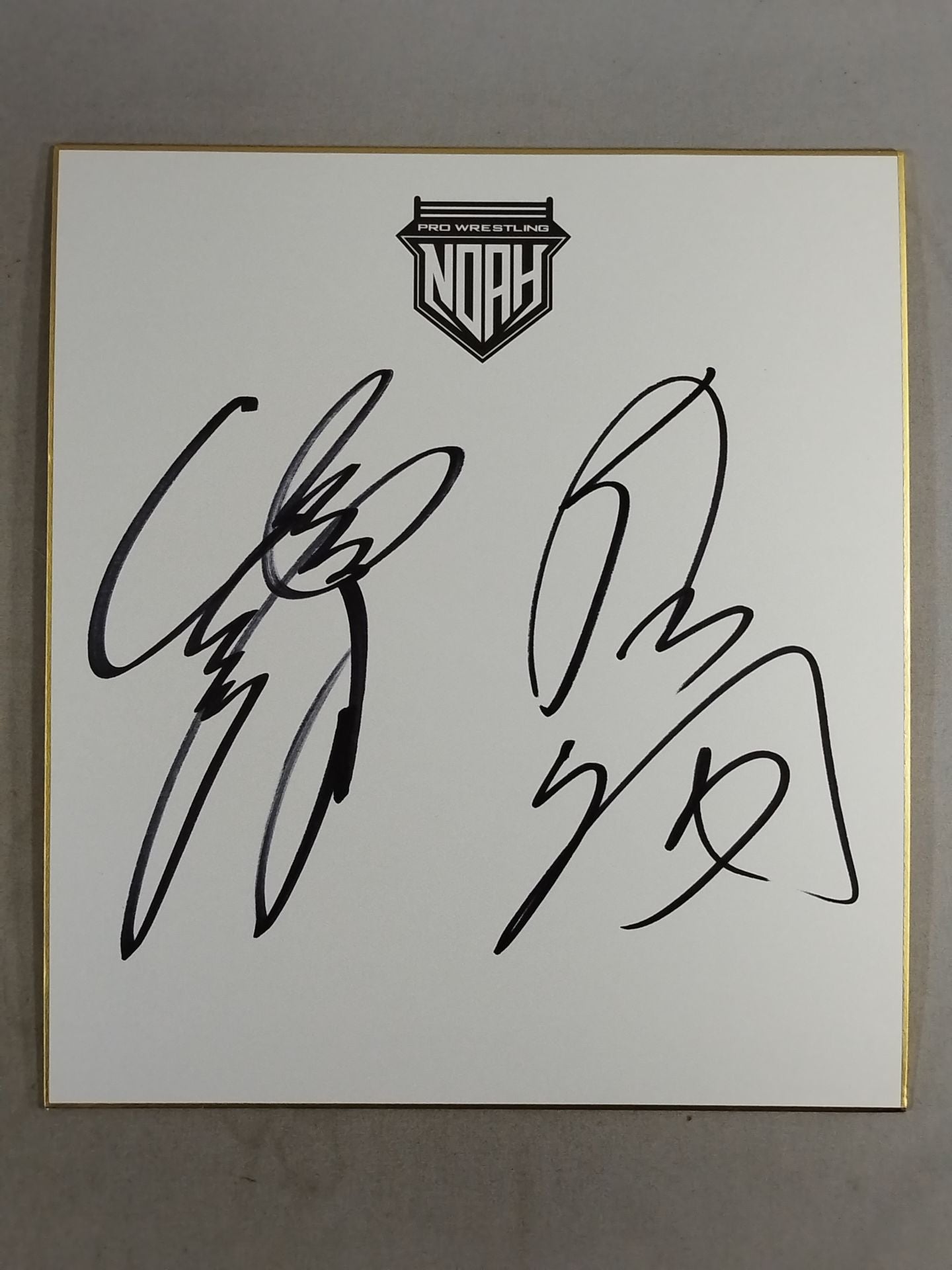 征矢学＆近藤修司(NOAH専用色紙)