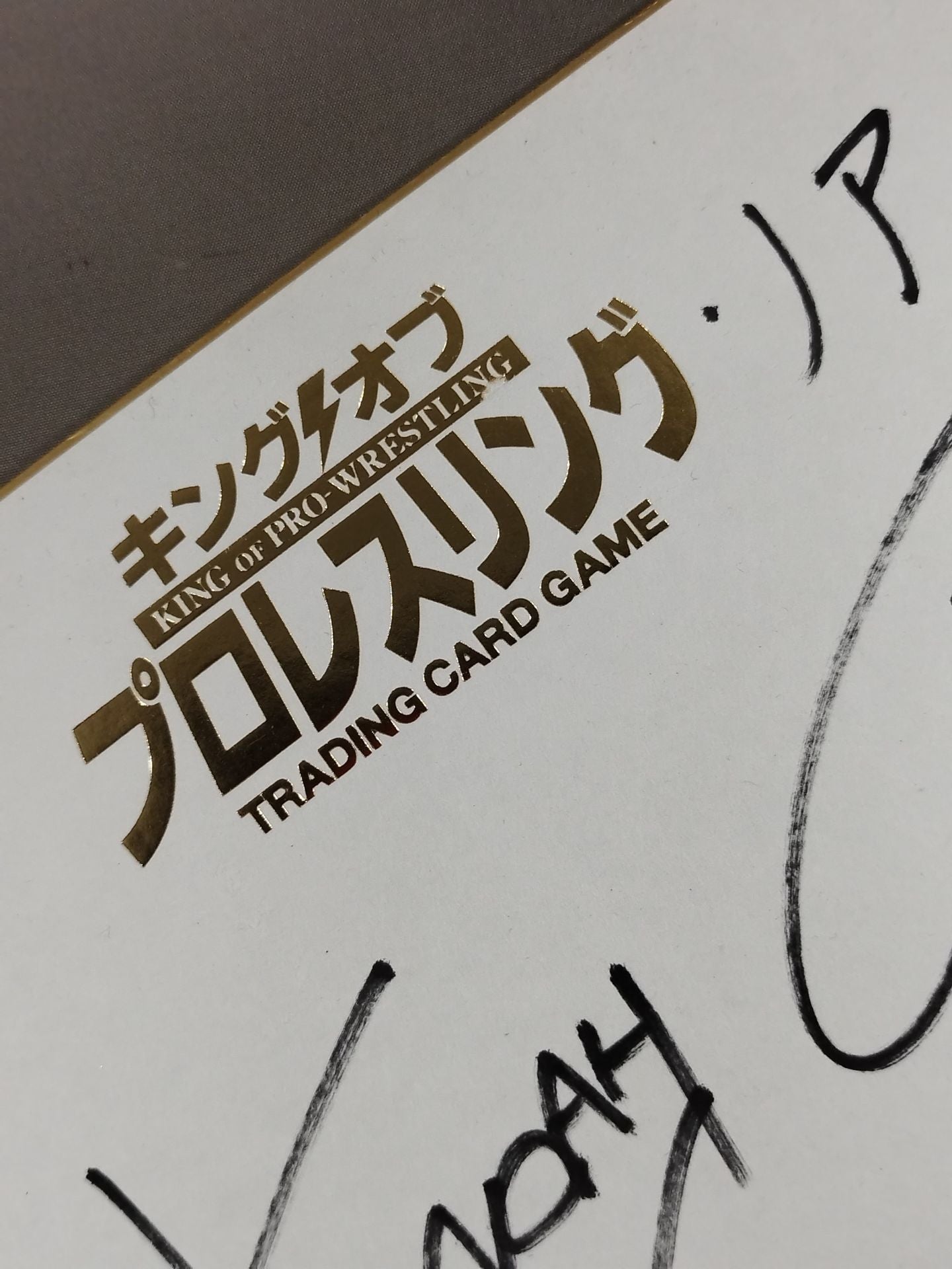 Atsushi Kotoge & Naomichi Marufuji  (King ofPro-wrestling  dedicated Shikishi ( Autograph board ) )