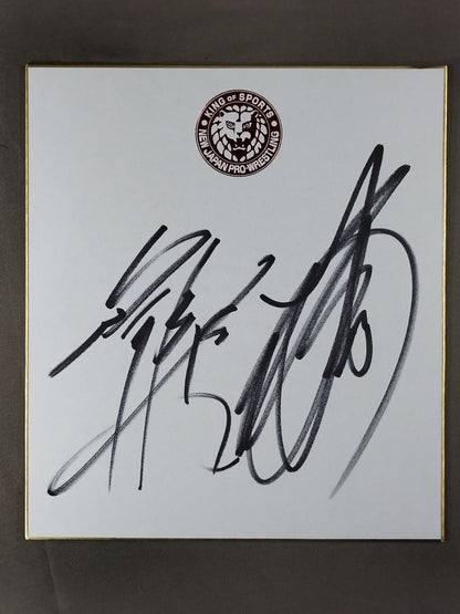 後藤洋央紀＆YOSHIHASHI(ライオンマーク色紙)