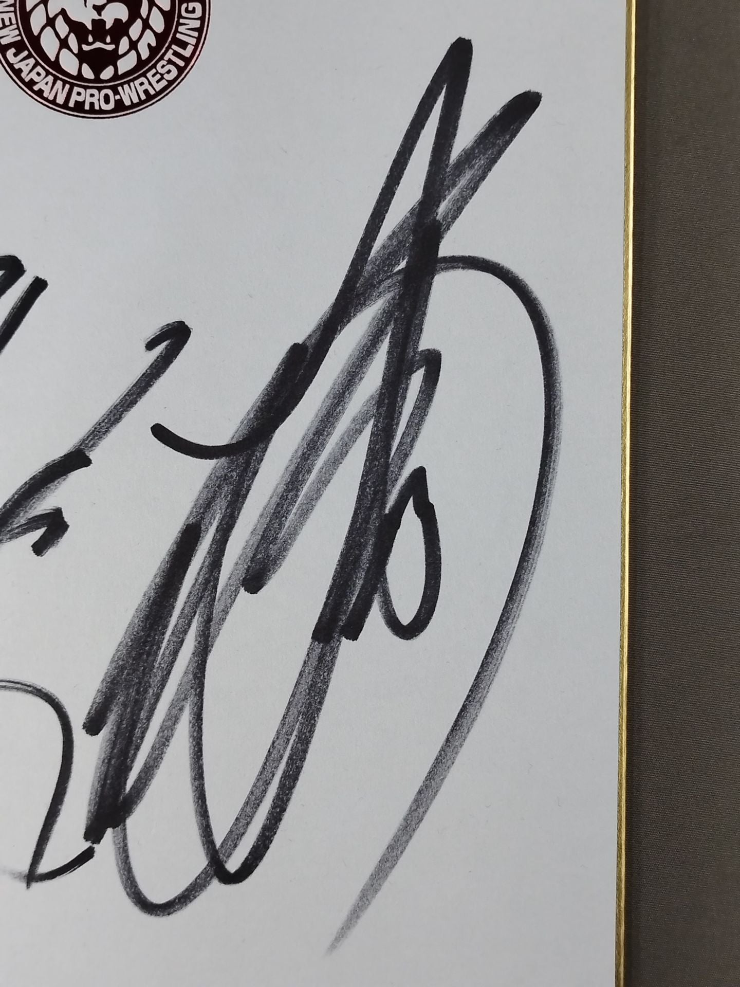 後藤洋央紀＆YOSHIHASHI(ライオンマーク色紙)