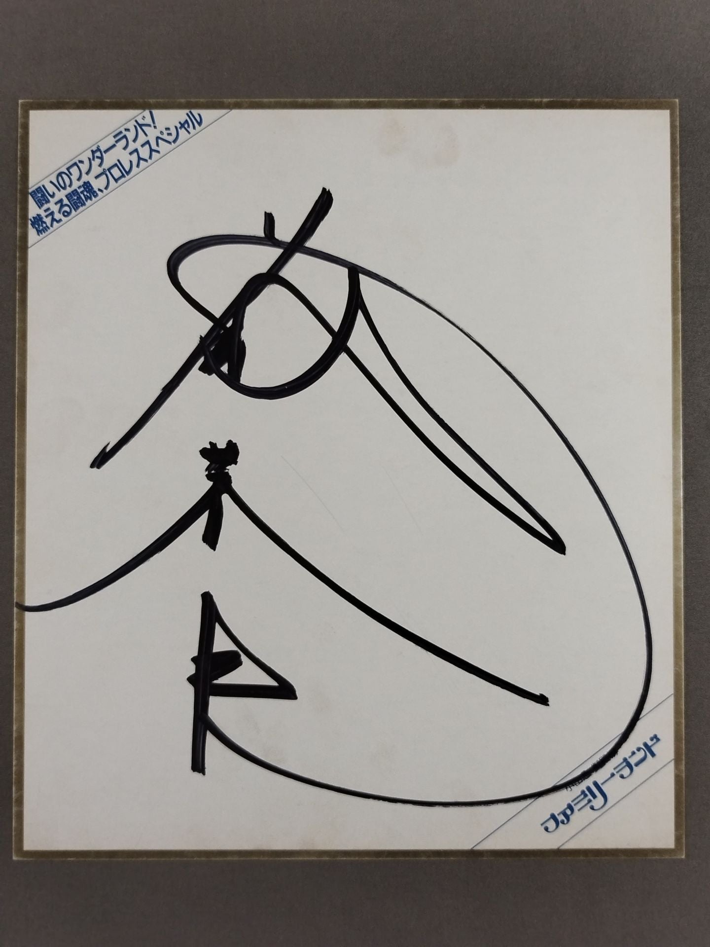 藤波辰巳(ファミリーランド厚紙)