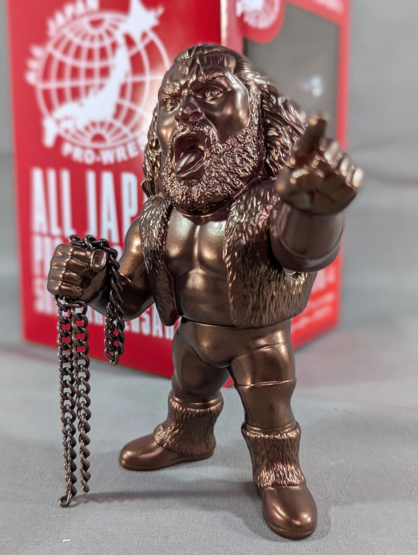 ★全日本プロレス50周年記念くじ★ ブルーザー・ブロディ ブロンズソフビ