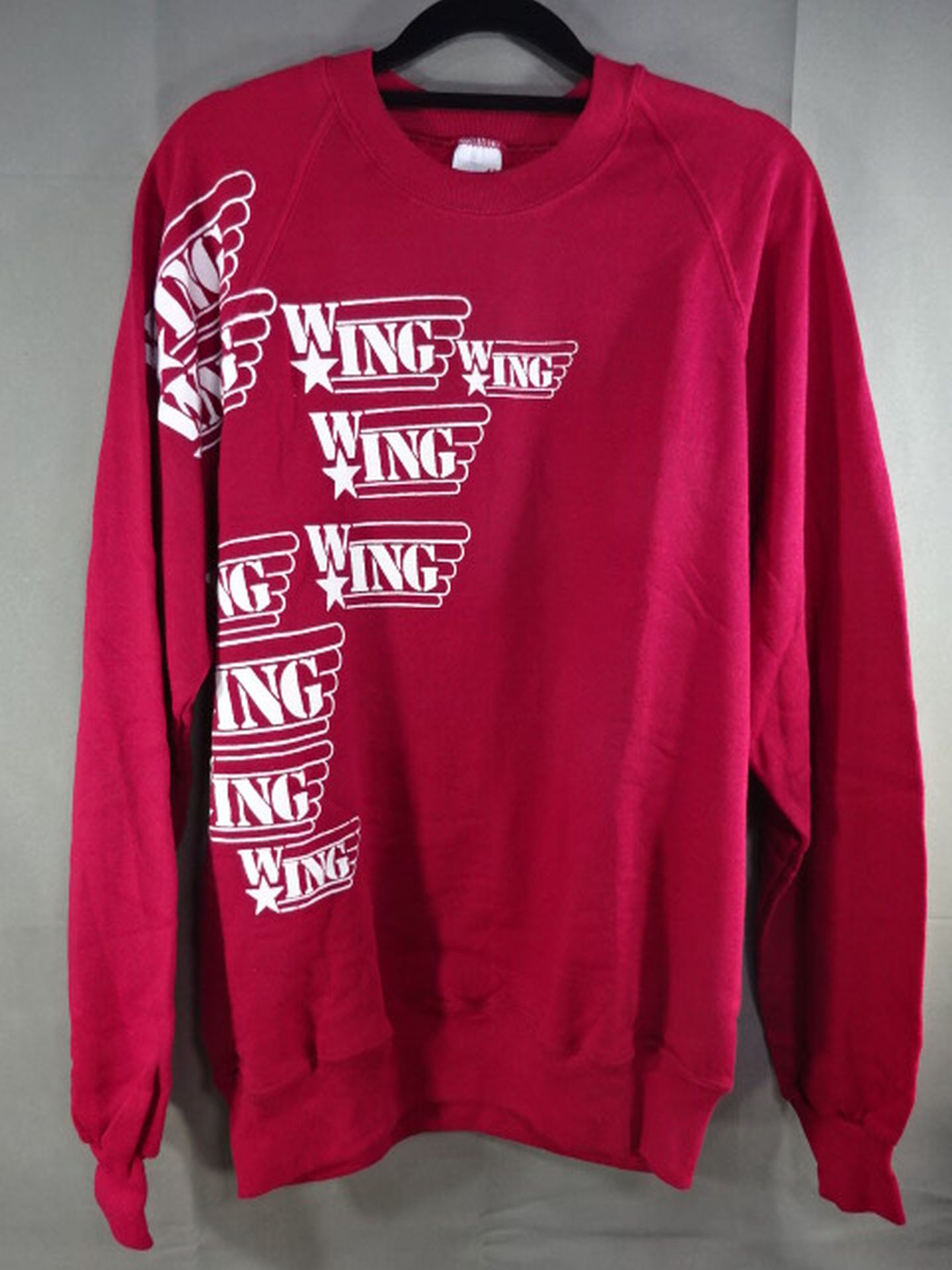 W☆ING トレーナー(バーガンディー×ホワイト)