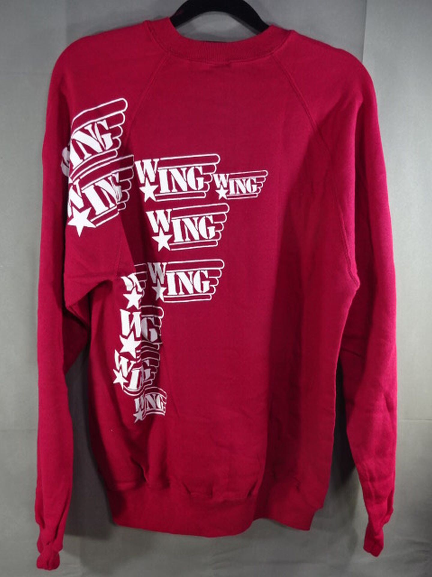 W☆ING トレーナー(バーガンディー×ホワイト)