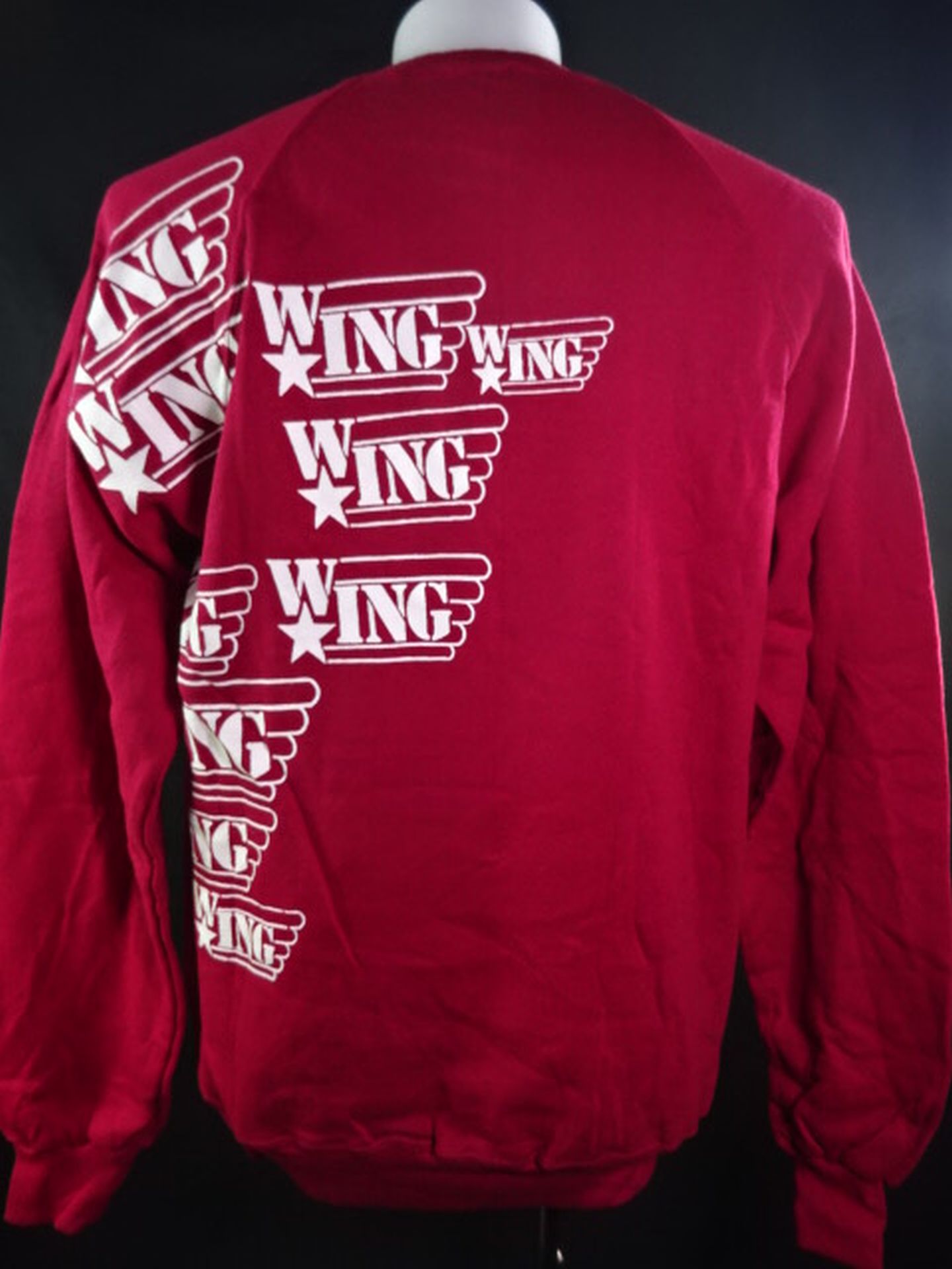 W☆ING トレーナー(バーガンディー×ホワイト)