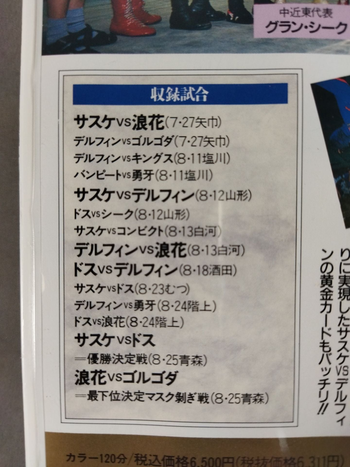 週刊プロレスビデオ増刊 Vol.14 覆面ワールドリーグ戦