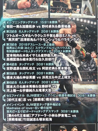 【竹田誠志＆塚本拓海 直筆サイン入り】2 BJW 後楽園ホール2018 0125