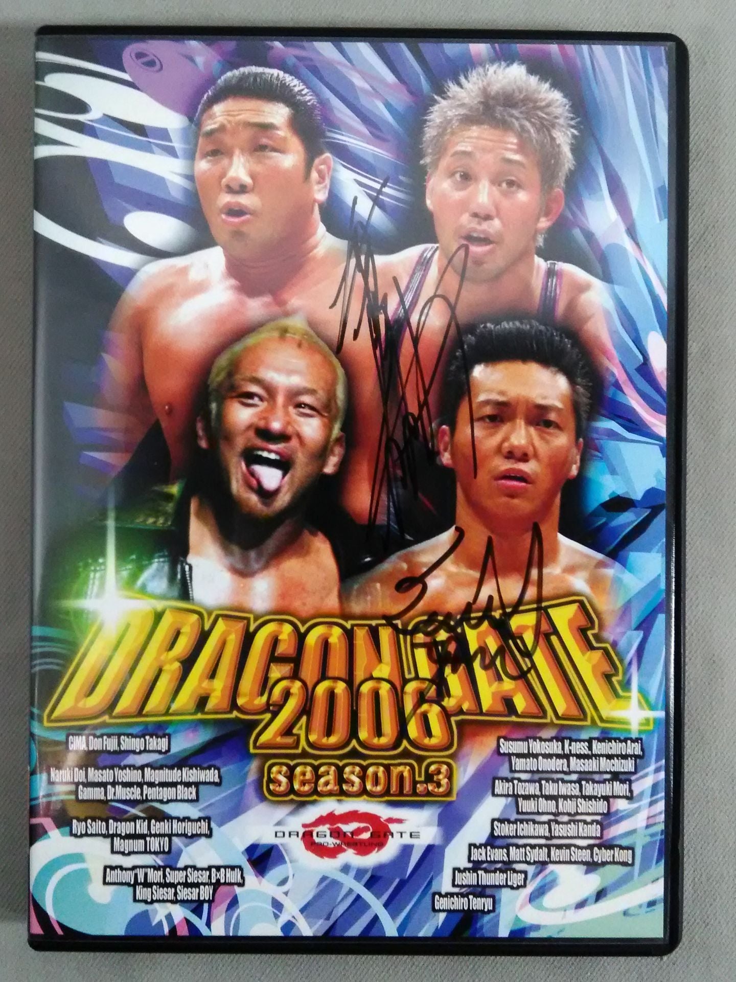 [Susumu Yokosuka & CIMA hand signed autograph 】DRAGON GATE 2006 season.3