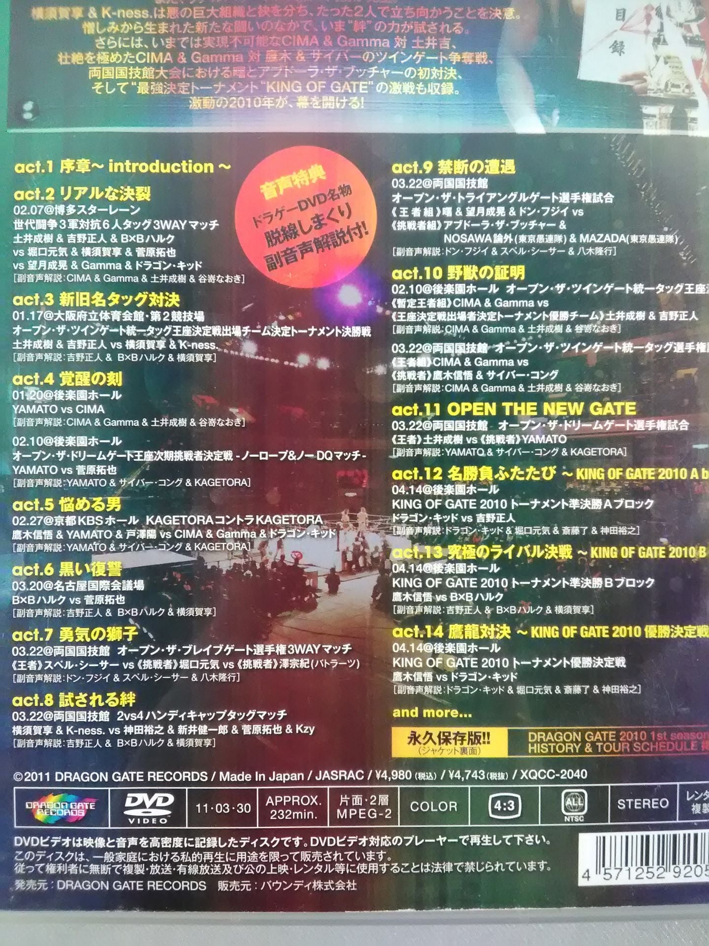 DRAGON GATE 2010 1st season