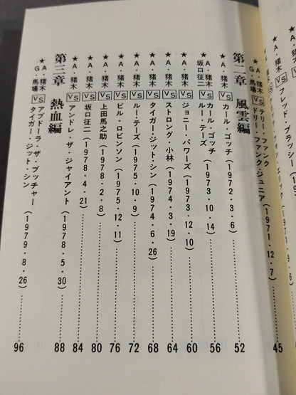 Antonio Inoki  Self-Selected Fighting Spirit 30 Battles
