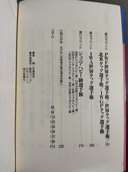 The Pro Wrestling  '90 (3) Wrestler Directory and Title Fight History