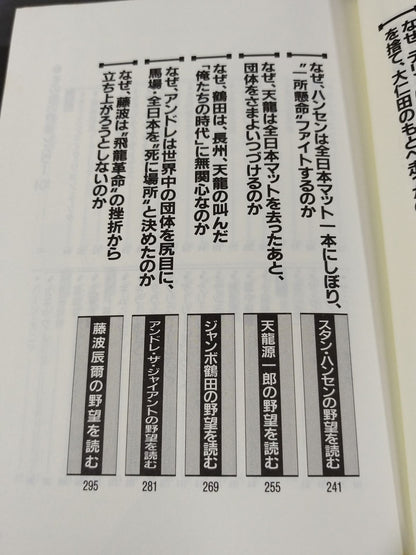 Pocket Book 47 How to read pro wrestler  "ambition"