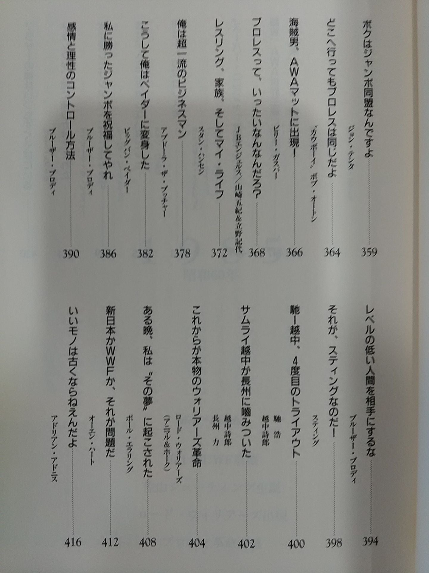Decade Testimonies of 100 Pro Wrestler  (Part 1)