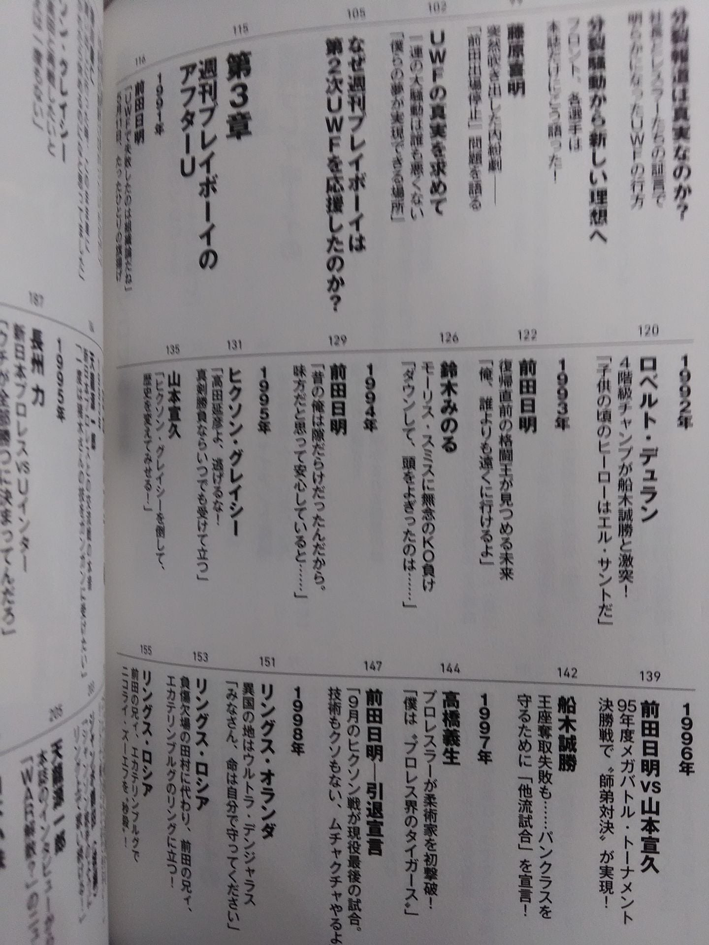 週刊プレイボーイのプロレス