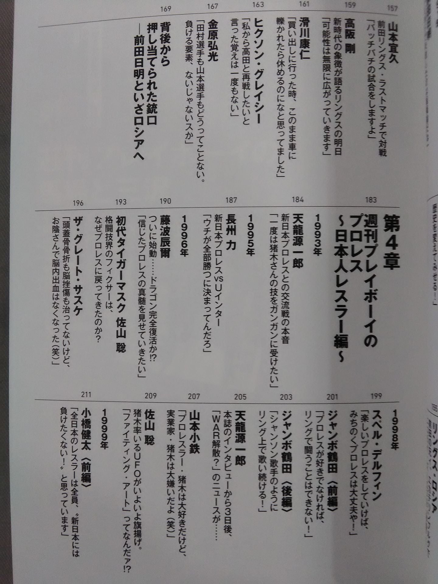 週刊プレイボーイのプロレス