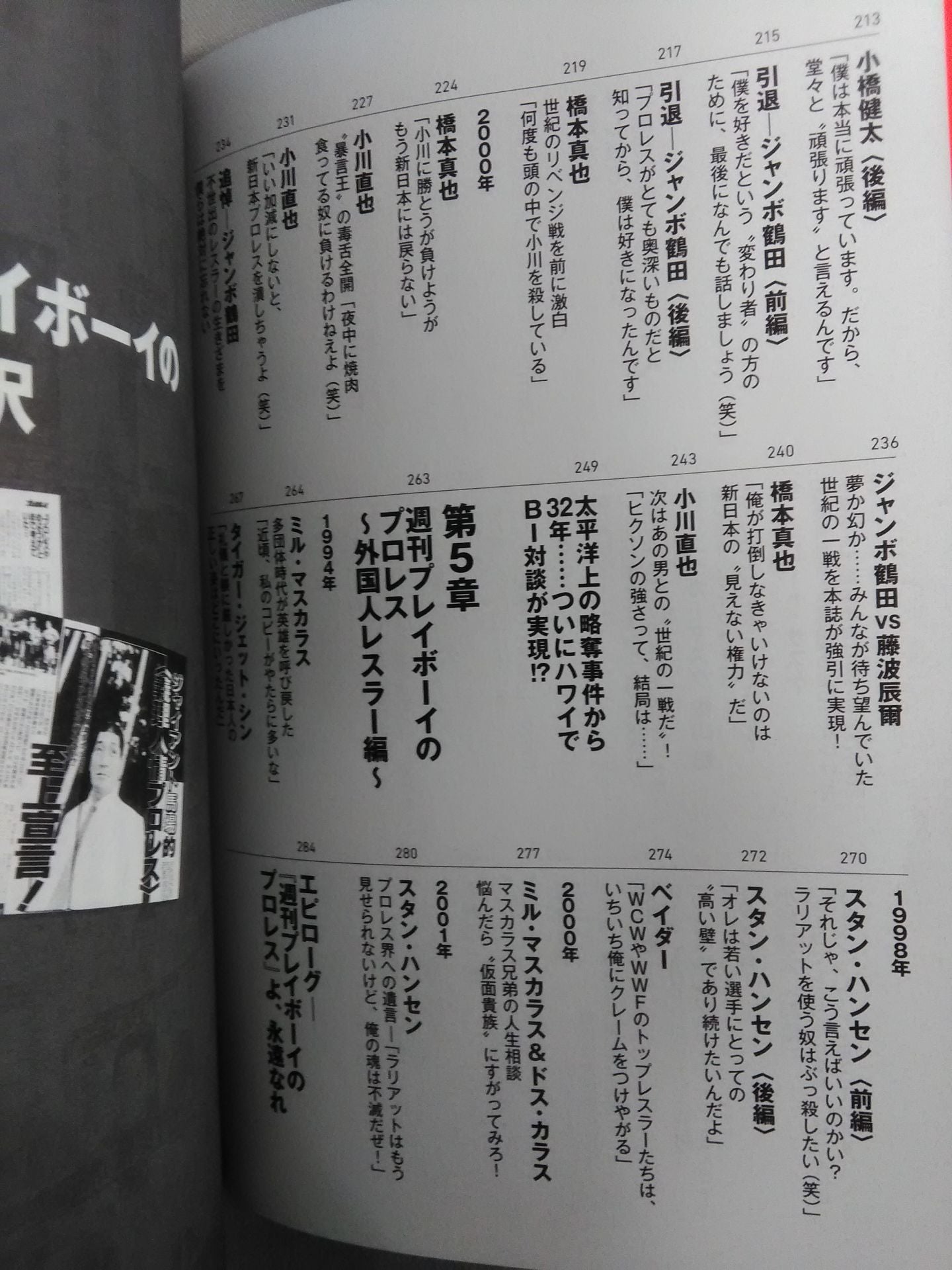 週刊プレイボーイのプロレス